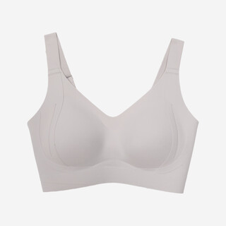 100% feeling 100% feeling b cup medium thin women's seamless underwear bra without rims push-up widened shoulder straps comfortable rock gray 75b 34b