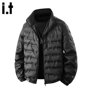 Chocoolate it winter lightweight down jacket men's zodiac year design stand collar 90 duck down red casual versatile jacket black 5xl recommended 170-190jin jin is equal to 0.5 kg
