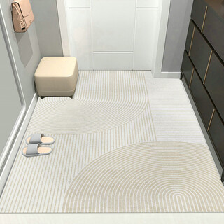 Jun yuexi ultra-thin non-stick door floor mat genuine 1mmpvc wipeable and washable leather entrance door entrance waterproof carpet line-monologue (leather 1mm) 160cm*300cm