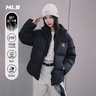 Mlb down jackets for men and women, couples, waterproof, heavyweight short down jackets 3adjb2056-50bks-l
