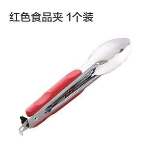 Tuojin german imported quality kitchen food clips extra thick 304 stainless steel silicone anti-scalding barbecue clips household korean beef stainless steel food clips 1 pack