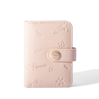 2025 new card holder simple card holder for women multi card slot compact and slim student card pink