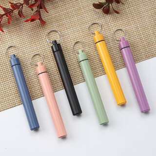 Shantou lincun ear scoop artifact, special stainless steel portable ear canal cleaning for children and adults, 6-piece set of ear scoops, plastic - yellow bottle