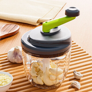 Tuojin imported quality garlic artifact from japan, garlic masher, manual garlic pounding, garlic grinding, garlic cutting, garlic grinder garlic, gray 5 blades 900ml