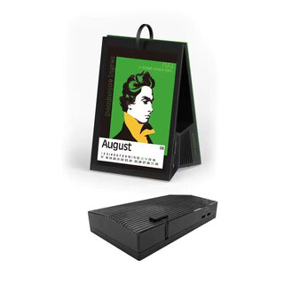 New product丨morror art y1 time album lyrics bluetooth speaker electronic calendar alarm clock audio y1 official standard + lithium battery base brand new official standard