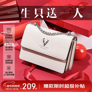 Woodpecker (tucano) bag women's 2026 cowhide chain small square bag shoulder crossbody bag new year's day birthday gift for girlfriend