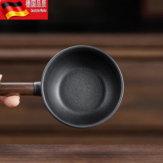 Tuojin black pottery tea strainer ceramic tea strainer wooden handle tea separator kungfu tea set tea ceremony accessories 1 single filter black-coarse pottery black miaoxiang side handle single tea strainer