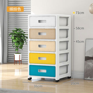 Yusenyi extra large thickened drawer storage box household snack storage cabinet plastic organizing box clothes storage box 36 width colorful hollow breathable six layers