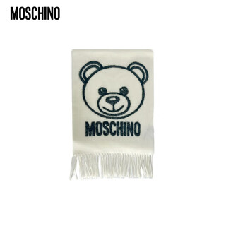 Moschino scarf for women bear pattern scarf christmas gift for girlfriend beige