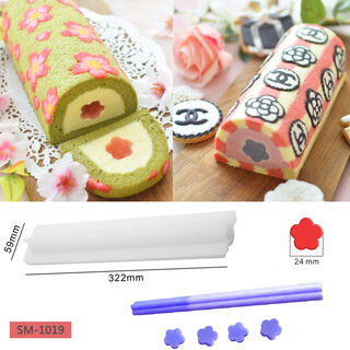 Fantasy cake roll long sandwich mold sandwich tube mold custard filling star round plum blossom sandwich tube mold