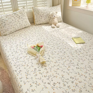 Yusenyi alex pure cotton fitted sheet single piece cotton bedspread simmons mattress cover protective cover anti-slip pillowcase sheet guifulanxiang (100 pure cotton, suitable for mother and baby) 11- single piece fitted sheet 180x200cm (suitable for 425c