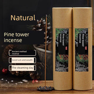 Shantou lincun chinese classical pinecone deodorant incense cypress black label-pine cone 00g line free double layer lotus