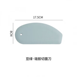 Tuojin noodle cutter home kitchen with scale soft silicone scraper kneading mat baking tool scraper rice roll steamed bun cutter noodle cutter-bean green