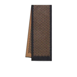 Ferragamo men's scarf warm decorative print winter commuting silk scarf business brown one size