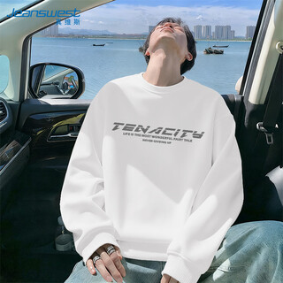 Jeanswest round neck men's sweatshirt 2026 new spring casual jacket men's high-end handsome tops youth clothes