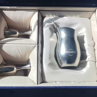 Nine-year deer gold bottle pure titanium wine set twelve-piece set snowflake silver three-piece set