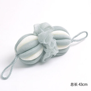 Shantou lincun large colored bath ball stretchable back rubber bath flower lake blue individual set