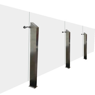 Qilu tieda stainless steel glass guardrail 1.8 meters high