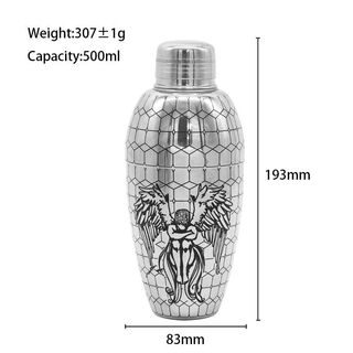 Fantasy ancient frosted shaker japanese stainless steel shaker etched shaker shaker shaker new american angel style