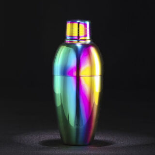 Fantasy shaker pot stainless steel mixer three-stage classic shaker pot hand-cranked shaker cup set complete set of mixing tools colorful