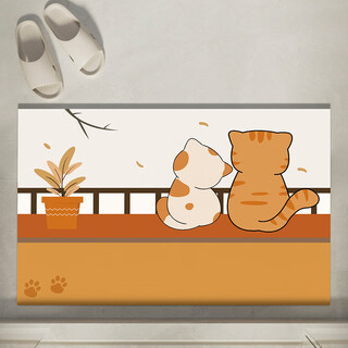 Fantasy bathroom diatom mud absorbent mat bathroom entrance floor mat bathroom toilet non-slip foot mat home quick-drying carpet cat play floor 60x40cm economical + value-for-money experience