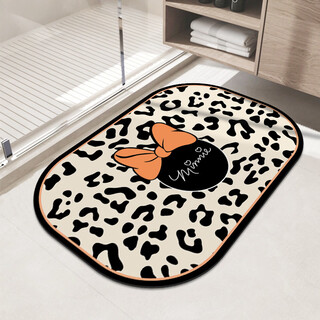 Fantasy bathroom absorbent floor mat diatom mud non-slip door mat bathroom bath mat home toilet door carpet milk pattern + oval g + customization please contact customer service