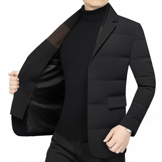 Lilang shopping mall в том же стиле, мужской высококачественный гусиный пуховик, мужской новый утолщенный теплый повседневный пиджак, зимний черный m 170