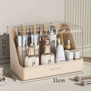 Yusenyi detachable product storage box stacked with dust-proof large-capacity dressing table organizer skin care product storage rack drawer cream dust-proof top