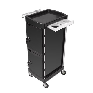 Zhong zhanggui hair salon tool trolley with lock hair salon supplies trolley tool cabinet barber shop trolley perming and dyeing tool trolley exit 042 six-layer lockable white wing big black wheel 85x30x40 official standard