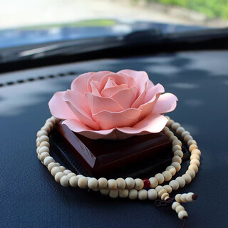 Car perfume seat car aromatherapy car long-lasting light fragrance car interior supplies women's ornaments porcelain flowers new enjoy-english rose ornaments (noble and romantic)