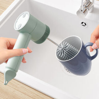 Tuojin glass washing artifact wireless electric cup brush water cup cleaning artifact baby bottle thermos cup cleaning brush long handle without electric brush (with cup brush 1)