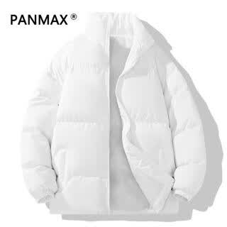 Panmax moda nueva ropa de algodón gruesa y cálida moda cuello alto versátil casual simple guapo chaqueta de abrigo de algodón blanco m recomendado 80-100 jin jin equivale a 0,5 kg