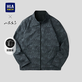 Heilan house (hla) jacket men's 26 new shanbu gao series stand collar reversible jacket spring hwjaw1f013a black 19 m 170/88a recommended 125~136jin jin equals 0.5 kg