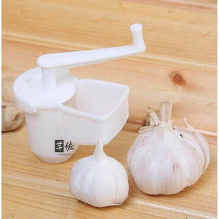 Tuojin home hand-cranked garlic grinder manual garlic grinder ginger grinder garlic grinder kitchen garlic machine garlic pounder white, small size