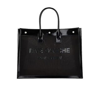 Ysl saint laurent women's handbag large capacity top fastening single compartment handle design black polyamide fiber black one size