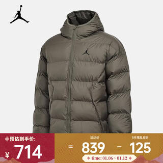 Nike men's warm water-repellent loose jacket winter fashion outdoor leisure trend simple versatile sports cotton jacket hv0533-222 l