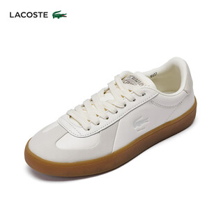 Lacoste french crocodile women's shoes 26 spring new fashion simple casual moral training shoes | 51sfa0088 40f/off-white/glue color 36 3.5