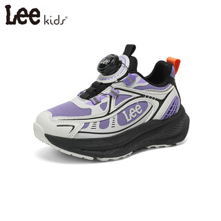 Lee children's shoes spring new children's non-slip dad shoes fashion running shoes thick-soled sports shoes for boys and girls x0100 purple 27 recommended foot length 169mm