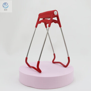Guig german double barali anti-scalding bowl clamp multi-functional stainless steel silicone anti-slip dish clamp anti-scalding anti-scalding bowl clamp red ready-made