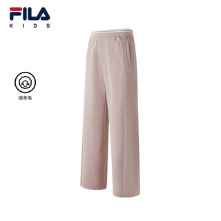 Fila children's clothing trousers 2026 spring new style girls' medium and large children's casual loose wide-leg pants an yang pink-pk 130