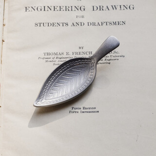 Jingdian 18-10 stainless steel retro snowflake distressed leaf art relief mini small teaspoon small tea shovel small tea utensil small tea leaf shape retro snowflake distressed 9.3cm