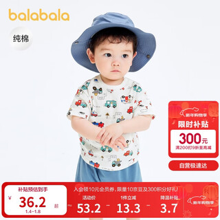 Balabala baby t-shirt baby tops for boys and girls short-sleeved 2025 summer comfortable breathable cute 209225117201