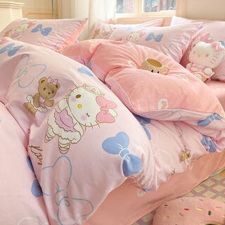 Fantasy quilt cover single piece 150200230 single dormitory quilt cover 180220 a version doll kt single quilt cover 150x200cm pure cotton fabric soft and comfortable