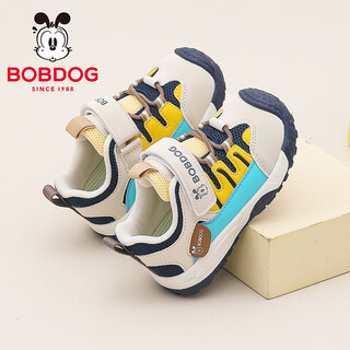 Bobdog children's shoes, children's spring baby shoes, versatile children's toddler shoes, boys' shoes 102361073 meters/navy blue 25