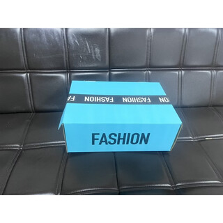 Yusenyi venom shoe packaging shoe box men's and women's flip kraft paper shoe box dormitory storage box bedroom living room kraft paper sky blue click is 50 33.5x23x12cm