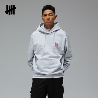 Undefeated five stripes official winter new product classic lock up heavy hooded sweatshirt gray xl