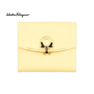 Ferragamo luxury women's wallet beige one size
