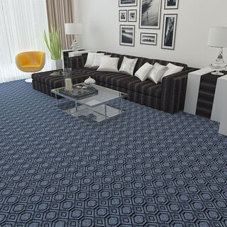 Fantasy carpet large area thickened room full bedroom living room absorbent mat home floor commercial office stairs black and gray hexagonal 3 meters wide x 5.5 meters long whole piece of tape sent