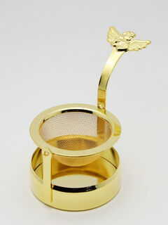 Weishi imported from japan salus stainless steel gold-plated angel rotating tea filter tea leak tea filter english afternoon tea japan imported salus stainless steel gold-plated angel rotating tea filter tea leak tea filter