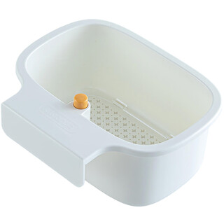Pupan quickly separates wet and dry, one-touch dumping without dirtying hands. hanging sink drain basket, food residue filter basket, white 1 piece, one-button dumping without dirtying hands.